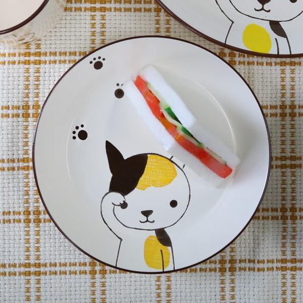 プレート 16cm 小 Helloあにまる ねこ 皿 食器 日本製 （ 電子レンジ対応 子供 食洗機対応 中皿 子供用食器 取り皿 ）｜colorfulbox｜06