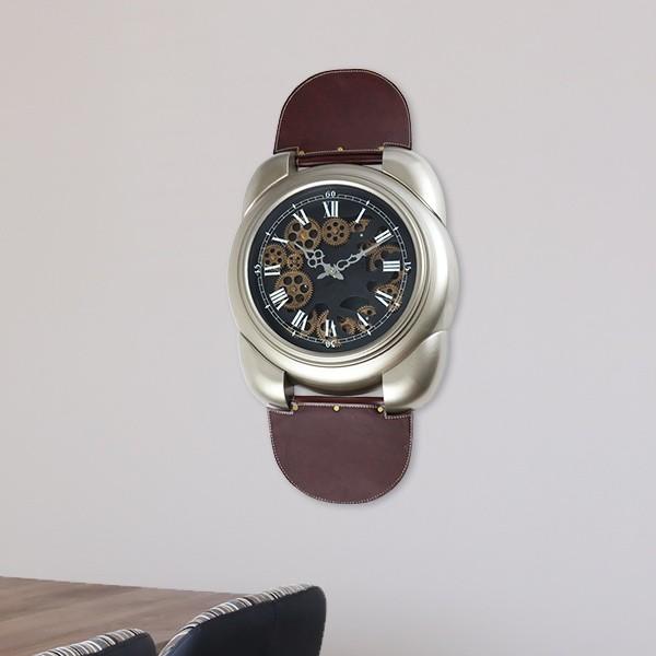 掛け時計 ギアクロック Gear Clock 幅45cm 腕時計デザイン （ 壁掛け時計 時計 インテリア ）｜colorfulbox