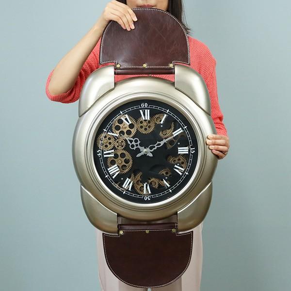 掛け時計 ギアクロック Gear Clock 幅45cm 腕時計デザイン （ 壁掛け