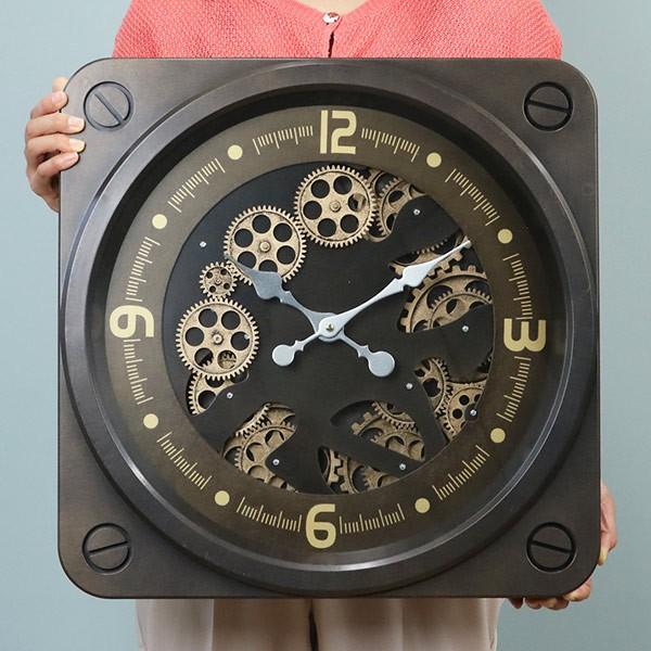 掛け時計 ギアクロック Gear Clock 幅49cm （ 壁掛け時計 時計