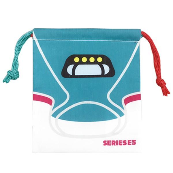 巾着袋 新幹線 L 923形ドクターイエロー＆W7系かがやき 両面デザイン