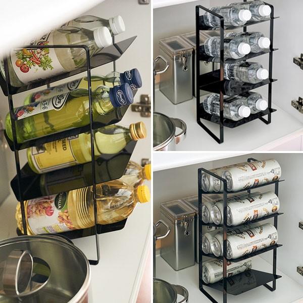 シンク下ボトルストッカー 4段 タワー Tower シンク下 洗面下 収納 スリム 幅cm 収納ストッカー 収納ラック キッチンラック お弁当グッズのカラフルボックス 通販 Yahoo ショッピング