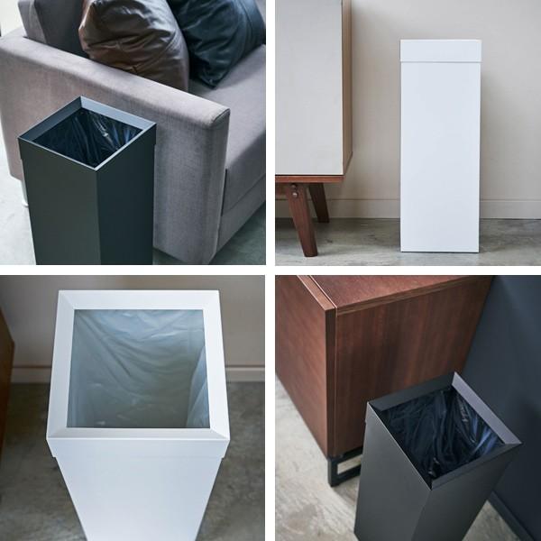 史上最も激安 ゴミ箱 トラッシュカン Tower 27l 角型 ロング ダストボックス 送料無料 スリム 四角 ごみ箱 山崎実業 タワー スチール 正方形 おしゃれ 袋が見えない フタなし ごみばこ 大容量 袋が見えないスタイリッシュな大容量ダストボックス スプリングフェア