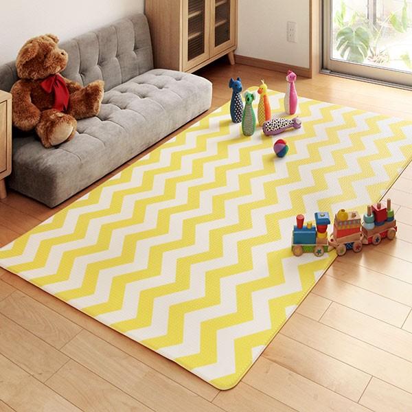 プレイマット 180×130cm ふかふかマット リバーシブル （ フロアマット