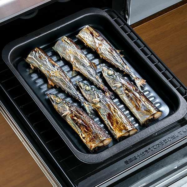 グリルトレー クッキングトレー ワイド 網付き フッ素加工 アルミ製