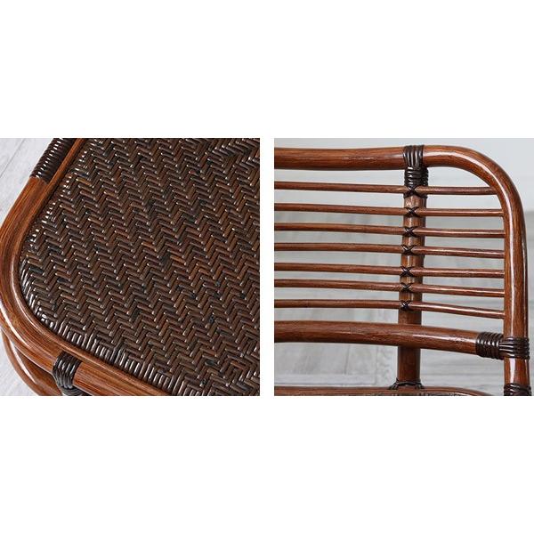 籐 座椅子 角形 ローチェア ラタン製 籐家具 座面高15cm （ ラタン