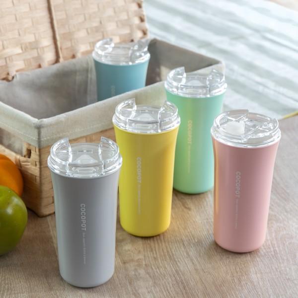 タンブラー 385ml ココポット ふた付き おしゃれ ボトル プラスチック