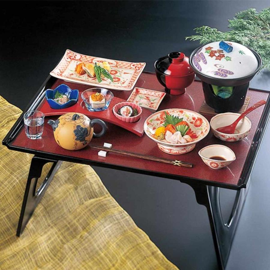 ⚠︎取りに来て頂ける方のみ⚠︎お膳？ お茶道具 足あり 黒塗 2点 足つきお膳5個セット 絵変わり
