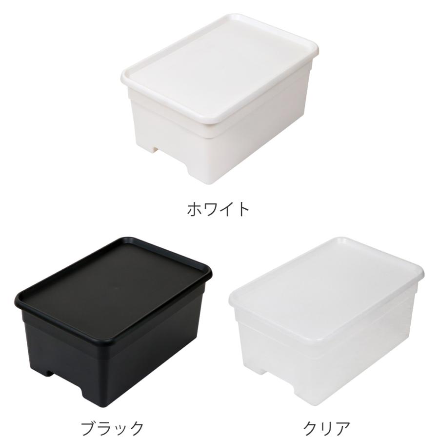 ホワイト プラスチック ストレージボックス 2個 楽天市場】収納ボックス フタ付き おしゃれ 3個セット