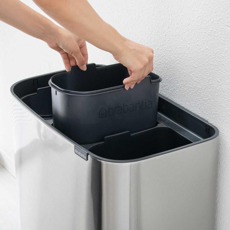 brabantia（ブラバンシア） ゴミ箱 3×11L Boタッチビン FFPマット