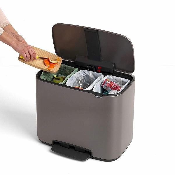 brabantia ゴミ箱 ブラバンシア 35L ふた付き 分別 brabantia（ブラバンシア） ゴミ箱 Boペダルビン 3×11L （ ごみ箱
