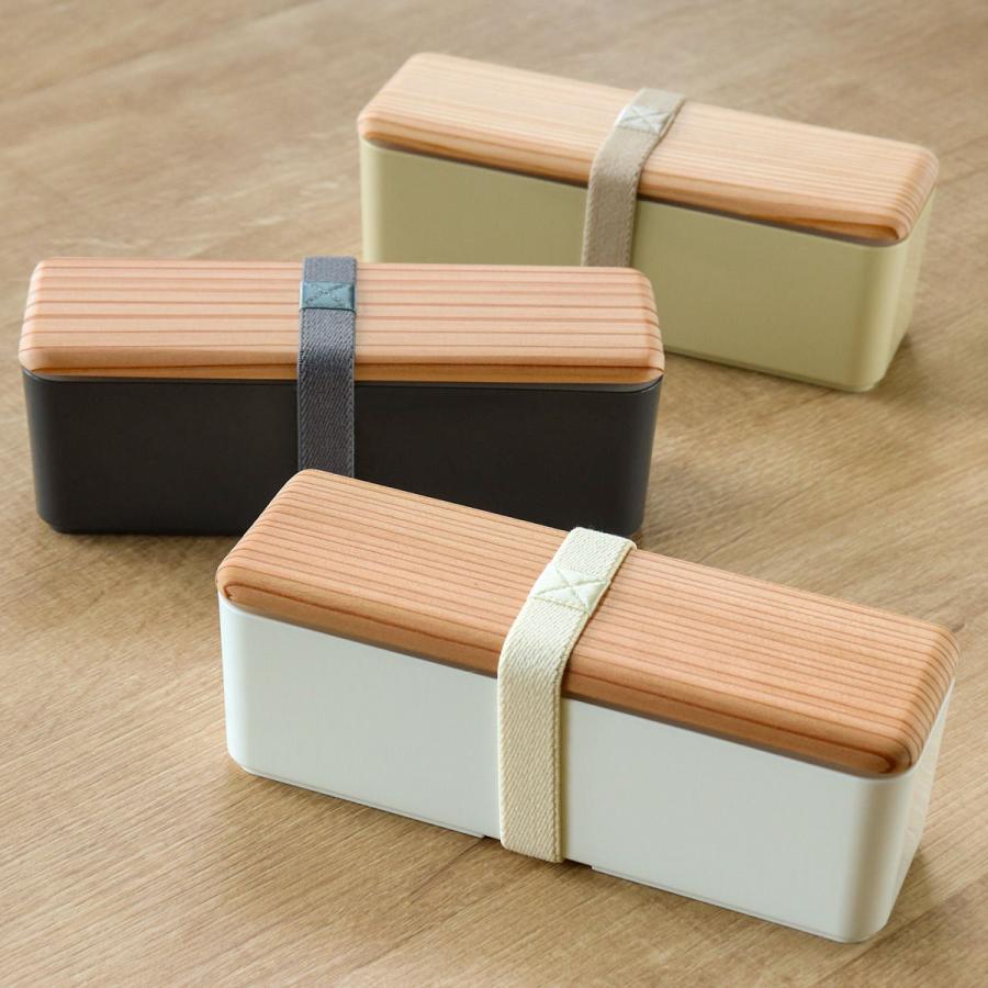 三好製作所 弁当箱 1段 400ml 木蓋 スリム 土佐古代杉 （ お弁当箱