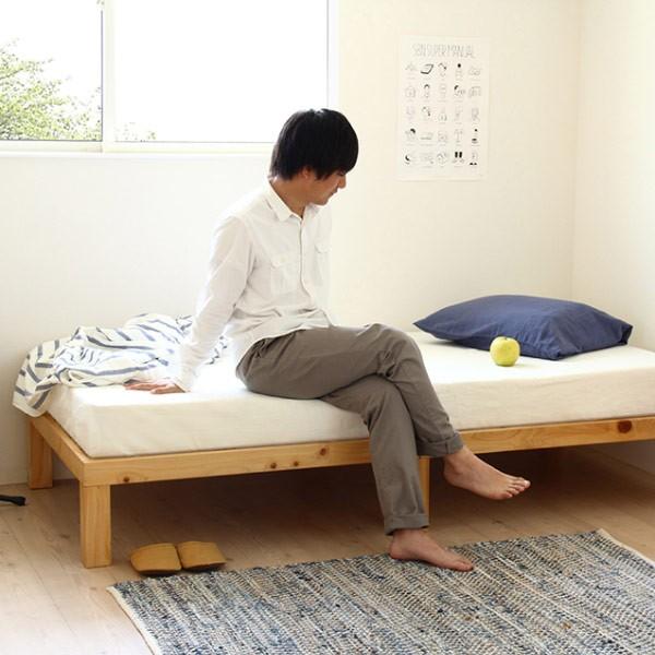 ベッド ひのき すのこベッド ダブル Homecoming 天然木 木製 （ 国産