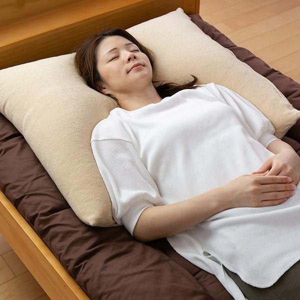 枕 ふわふわ 肩まで支えるBIGまくら 専用カバー付き 68×80cm 日本製