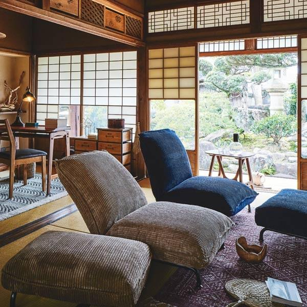 オットマン スチール脚 JAKE 幅70cm （ 足置き ソファ ソファー