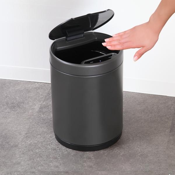 ゴミ箱 9L JAVA MIDY ふた付き ステンレス 自動開閉 充電式 （ 9