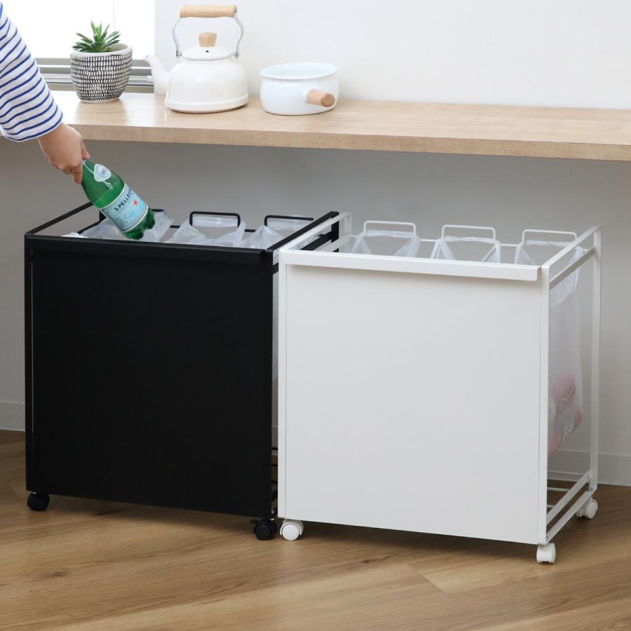 tower 特典付き 山崎実業 目隠し分別ダストワゴン タワー 3分別