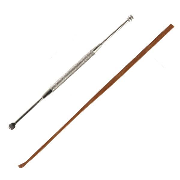 耳かき 耳かき すす竹耳かき ツーウェイ シルバー （ 耳掻き 竹製 金属製