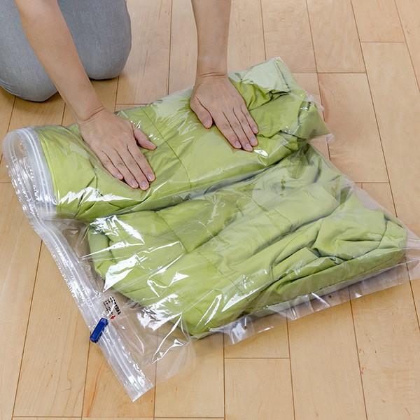 キュットダウン　2袋セット ORIENT（オリエント） 圧縮袋 衣類 手押し 旅行 いたわりダウン