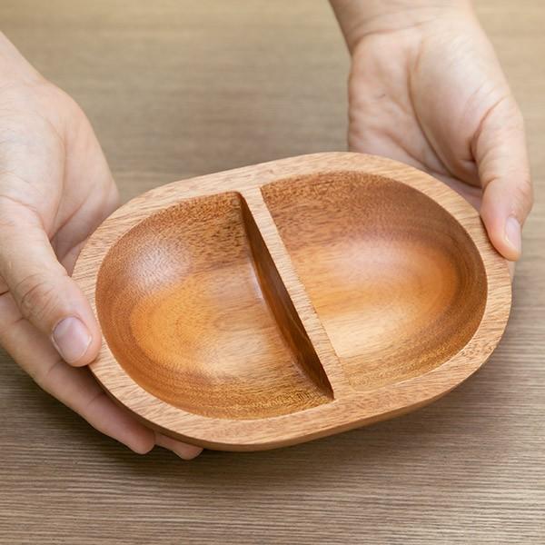 ランチプレート 18cm 木 SoliD. 食器 食洗機対応 （ お皿 仕切り皿