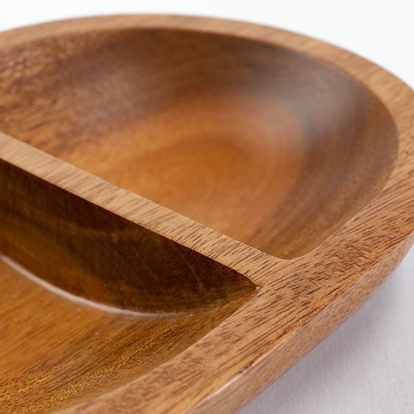 ランチプレート 18cm 木 SoliD. 食器 食洗機対応 （ お皿 仕切り皿