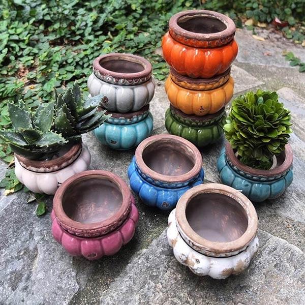 ダルトン DULTON フラワーポット プランプリー ポット かぼちゃ風