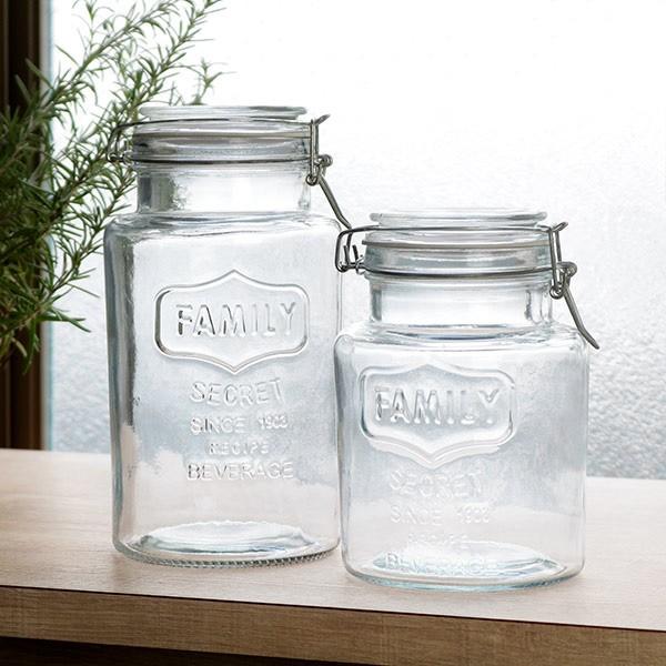 保存容器 果実酒瓶 2L ガラス製 密閉 パッキン付き （ ガラス瓶 ガラス