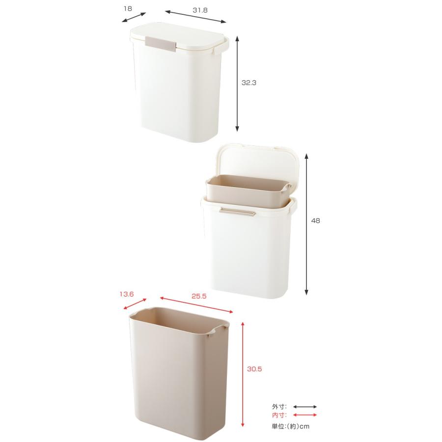 ゴミ箱 運べる防臭ペール 10l パッキン付き スリム ロック付き ごみ箱 ふた付き 分別 キッチン お弁当グッズのカラフルボックス 通販 Yahoo ショッピング