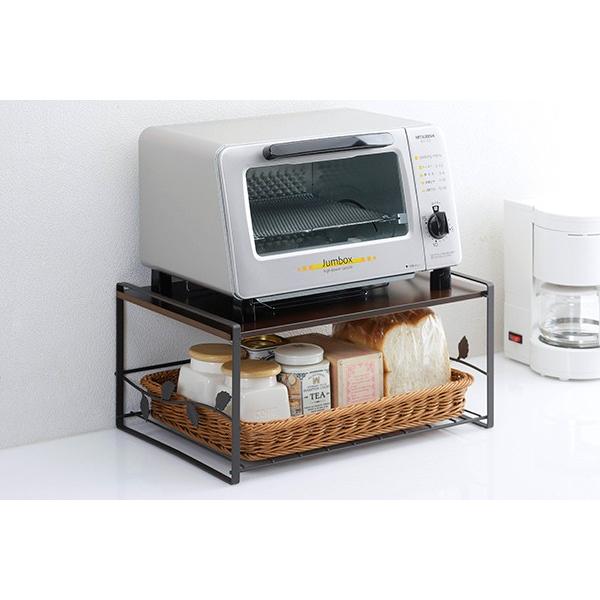 キッチンラック トースターラック リーフ 洗えるバスケット付き スチール製 トースター用ラック 収納ラック キッチン収納 お弁当グッズのカラフルボックス 通販 Yahoo ショッピング