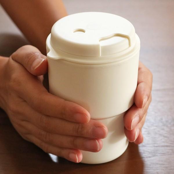 タンブラー 340ml フタ付き コップ 二重構造 プラスチック製 （ 食洗機