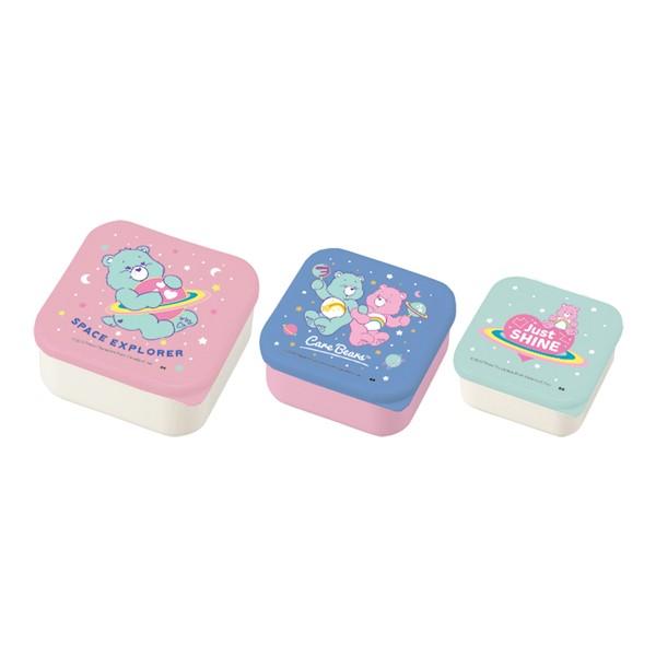 お弁当箱 保存容器 3個入 ケアベア シールランチボックス キャラクター