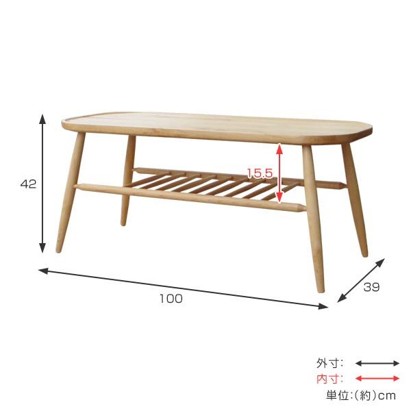 ダイニングベンチ 背なし 天然木 アルダー材 NORN 幅100cm （ ダイニングチェア ベンチテーブル ローテーブル 完成品 ）_2
