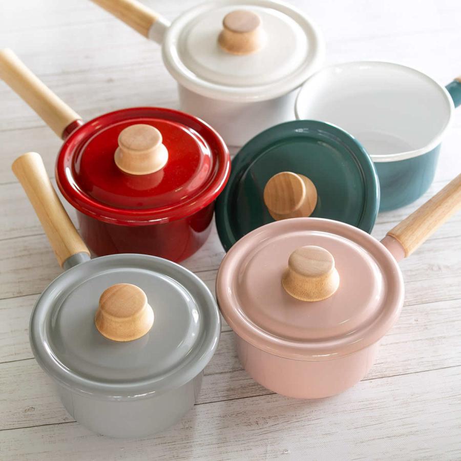 富士ホーロー ミルクパン 14cm IH対応 ホーロー鍋 Honey Ware ハニー