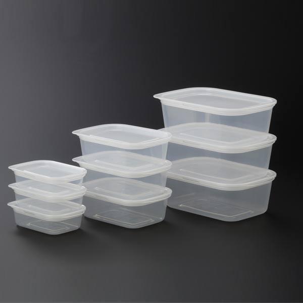 イノマタ化学 保存容器 S・M・L 3個ずつセット 角型 楽ちんパック