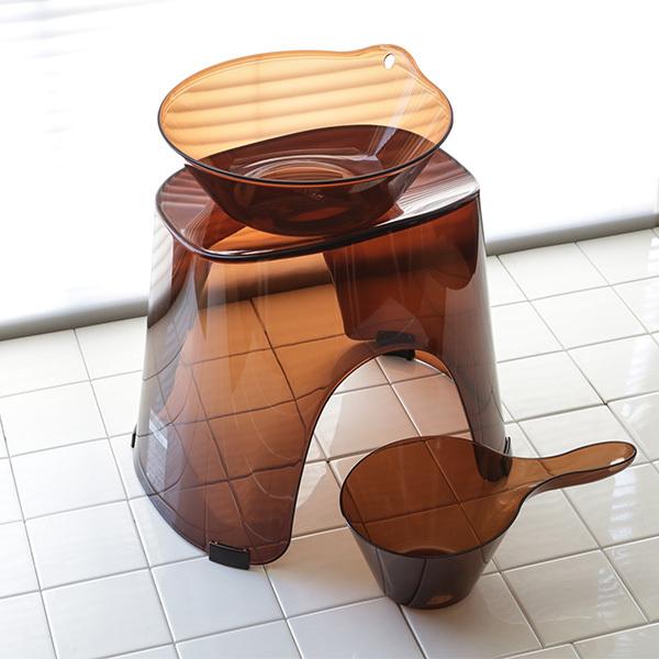 アスベル（ASVEL） 湯桶 レリッシュ RELISH クリア 洗面器 （ 湯おけ