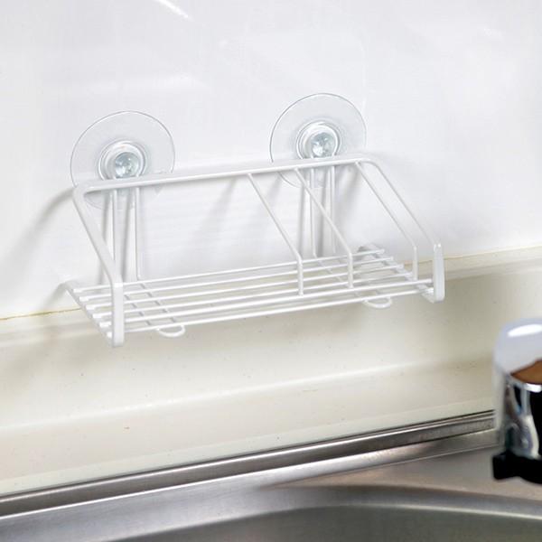 贈呈 スポンジラック 吸盤付き Blance ブランス スポンジ収納 スポンジホルダー スポンジ置き タワシ置き Wantannas Go Id