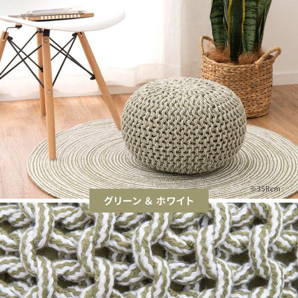 モロッコ　クッション　プフ（ブルー＆ホワイト） モロッコ クッション プフ（ブルー＆ホワイト） 楽天市場