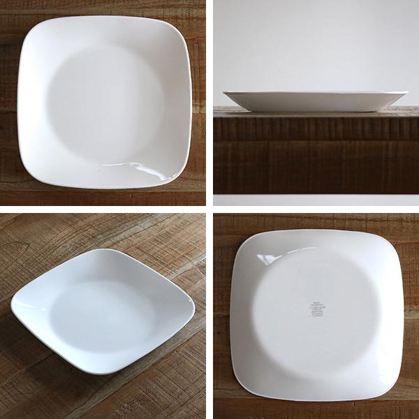 プレート 26.5cm スクエア コレール CORELLE バイオレットミスト 5枚セット （ 食洗機対応 電子レンジ対応 オーブン対応 耐熱 皿 お皿 白 大皿 盛皿 ）の画像