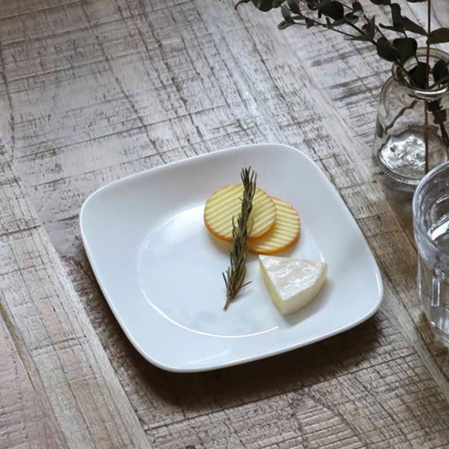 プレート 26.5cm スクエア コレール CORELLE バイオレットミスト 5枚セット （ 食洗機対応 電子レンジ対応 オーブン対応 耐熱 皿 お皿 白 大皿 盛皿 ）の画像
