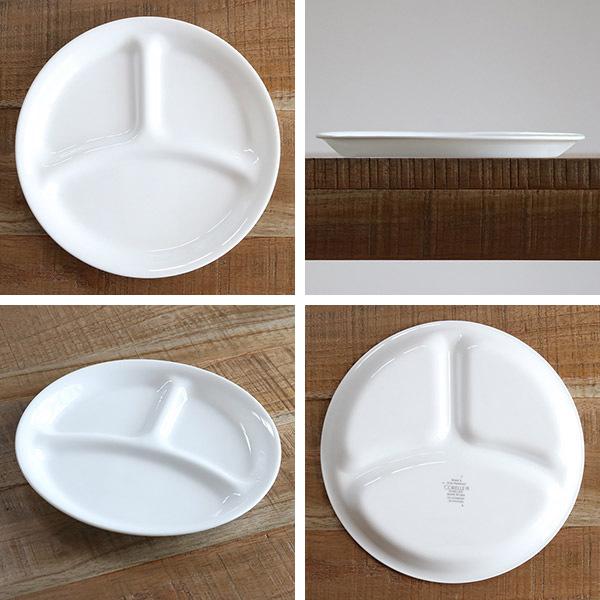 ランチプレート 26cm コレール CORELLE フェアリーフローラ （ 食洗機対応 電子レンジ対応 オーブン対応 仕切り皿 白 お皿 ランチ皿 耐熱 ）｜colorfulbox｜03