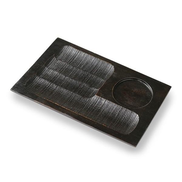 お盆 22cm トレー 彫刻 天然木 プレイスマット ランチョンマット 皿