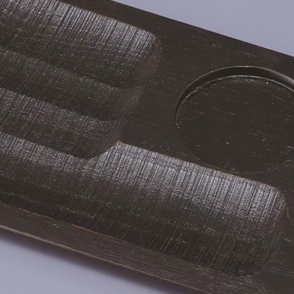 お盆 22cm トレー 彫刻 天然木 プレイスマット ランチョンマット 皿