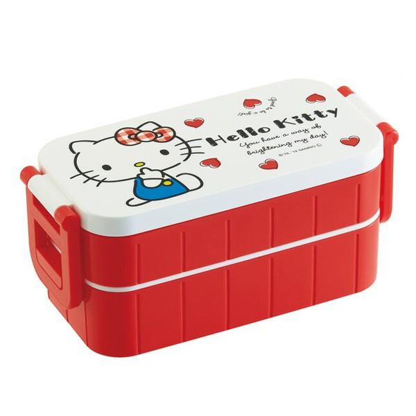sanrio（サンリオ） お弁当箱 2段 箸付き ハローキティ レッドハート