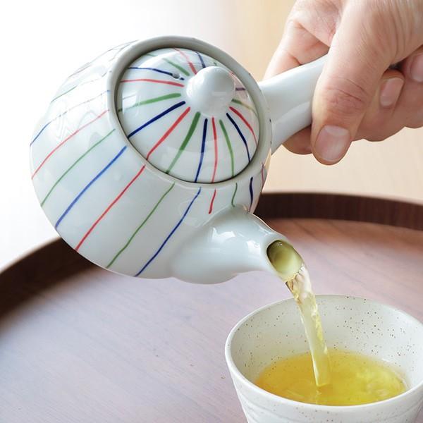 急須 300ml ポット 陶器製 （ 食洗機対応 横手型急須 片手 お茶 茶器