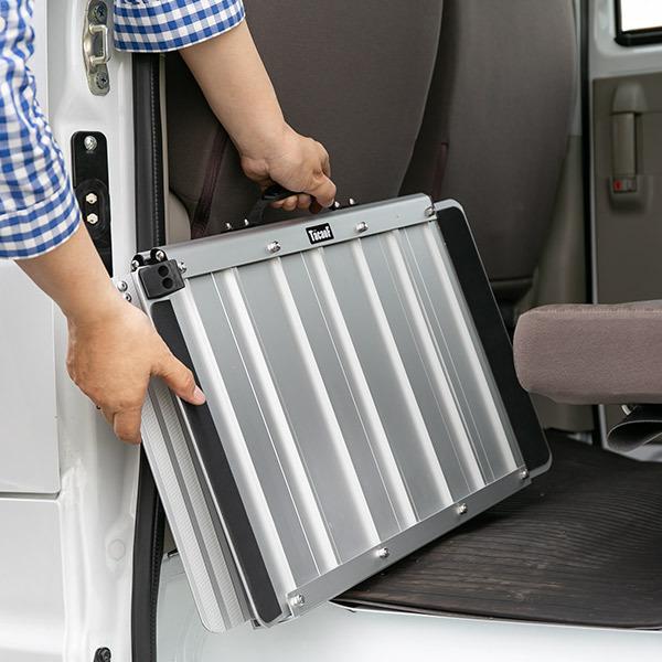 スロープ 車椅子用 幅72.5cm 軽量 折りたたみ アルミ製 （ 段差 アルミ