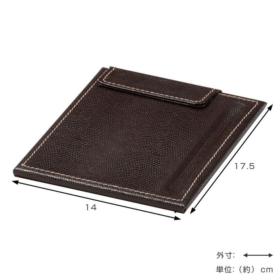 ちどり産業 メモホルダー レザー風 ビジネス メモパッド 横14×縦17.5cm