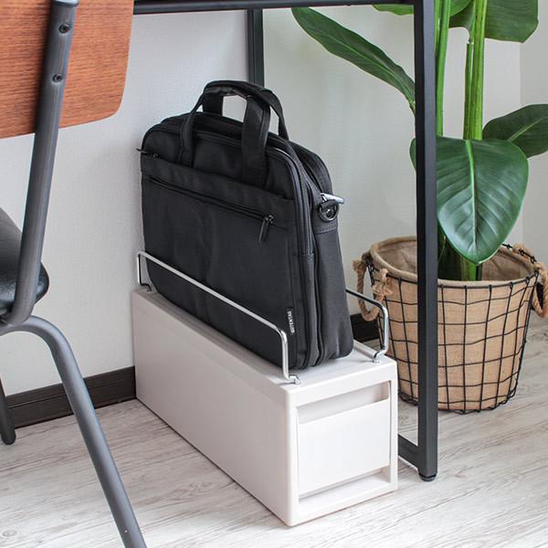 シャンハイタン　小物ケース Fits WORK 収納ケース 幅17×奥行45×高さ28cm 引き出し 鞄が置ける