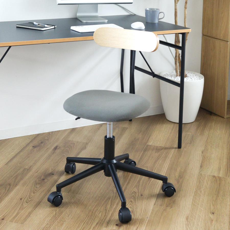 弘益 ワークチェア 昇降式 座面高約41cm〜51cm オフィスチェア