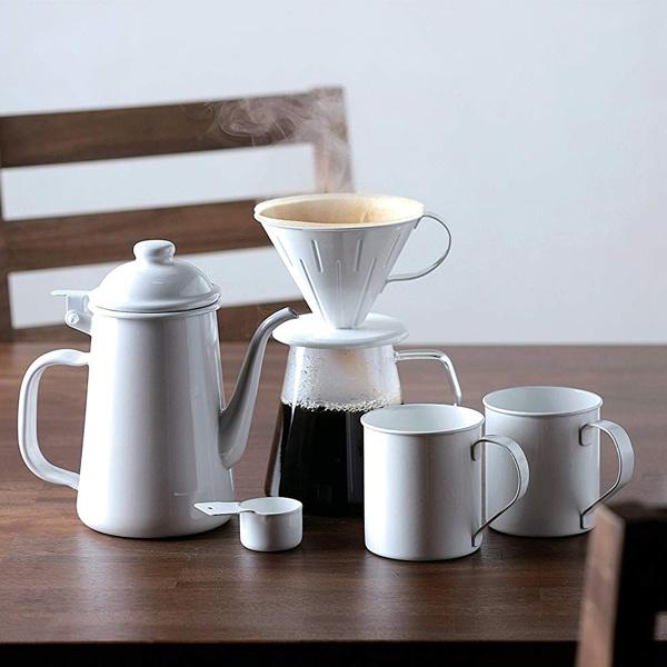マグカップ 360ml L ブラン blanc コップ 食器 ステンレス製 ホーロー