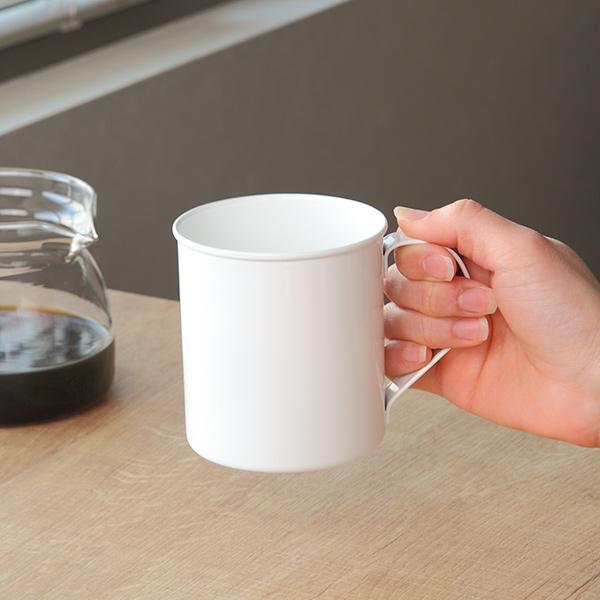 マグカップ 360ml L ブラン blanc コップ 食器 ステンレス製 ホーロー
